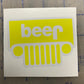 Jeep Beer Sticker
