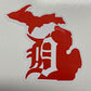 Old English D Michigan Sticker