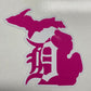 Old English D Michigan Sticker