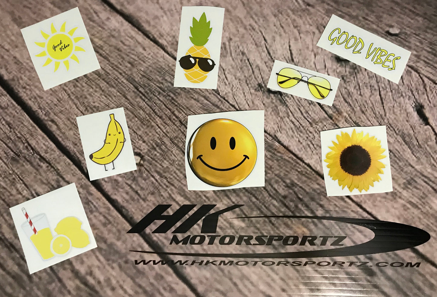 Good Vibes Yellow Aesthetic sticker pack