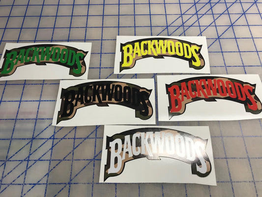 Backwoods camo stickers