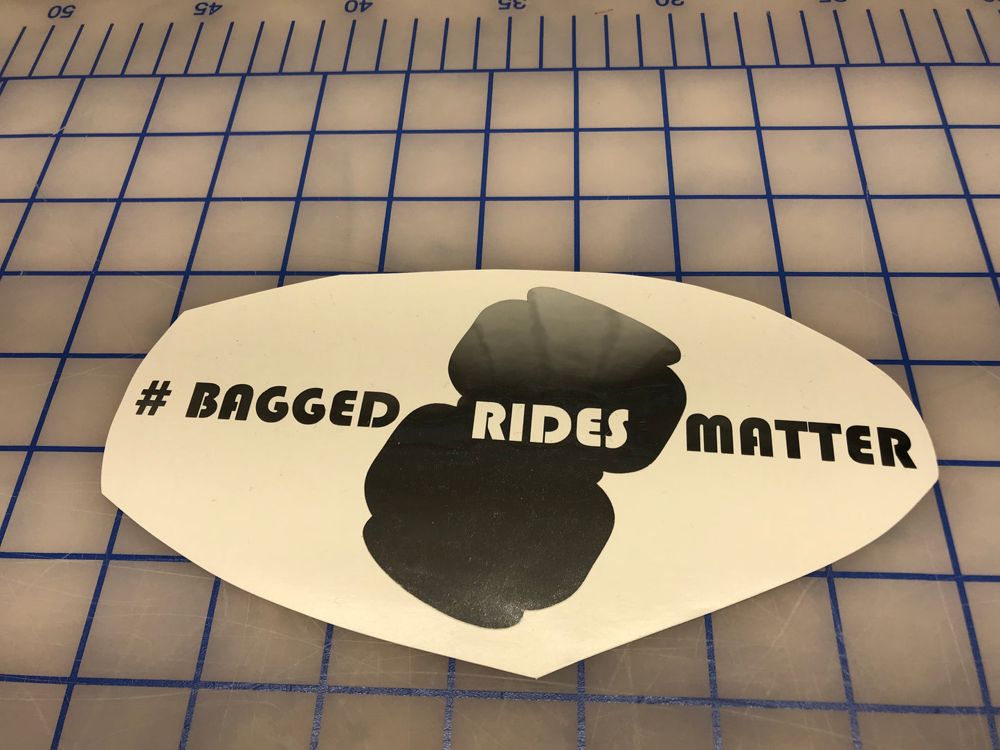 Bagged Rides Matter vinyl decal