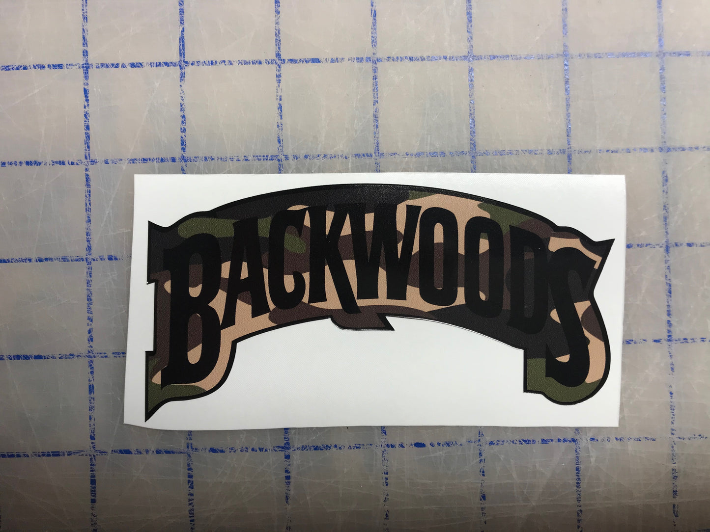 Backwoods camo stickers