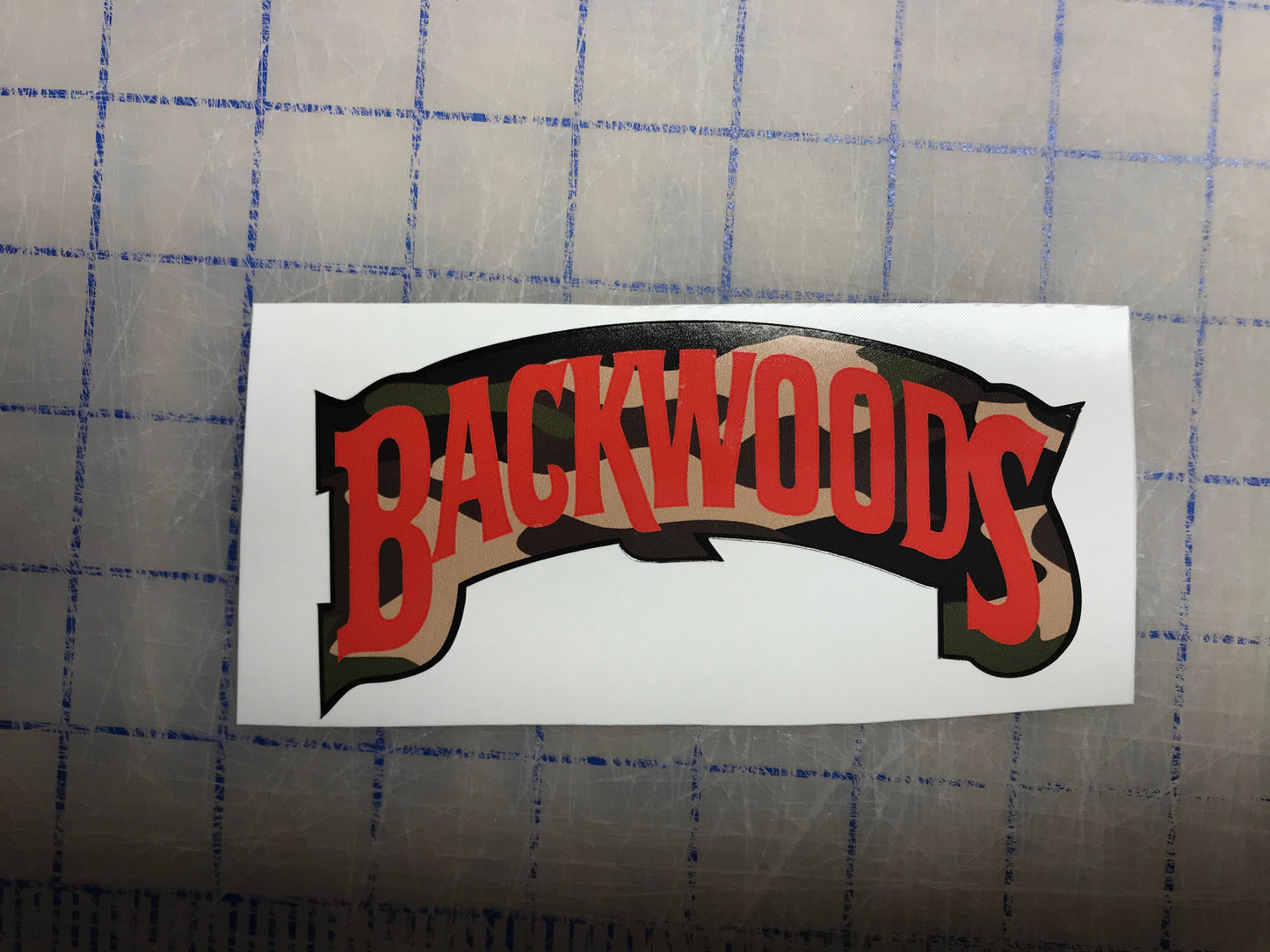 Backwoods camo stickers