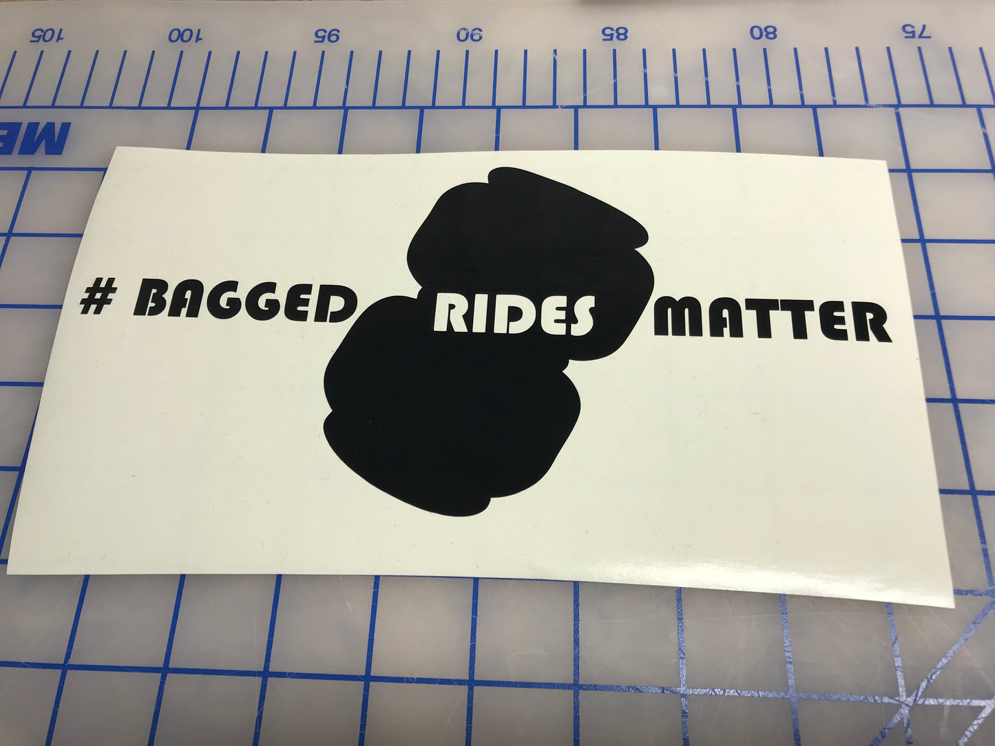 Bagged Rides Matter vinyl decal