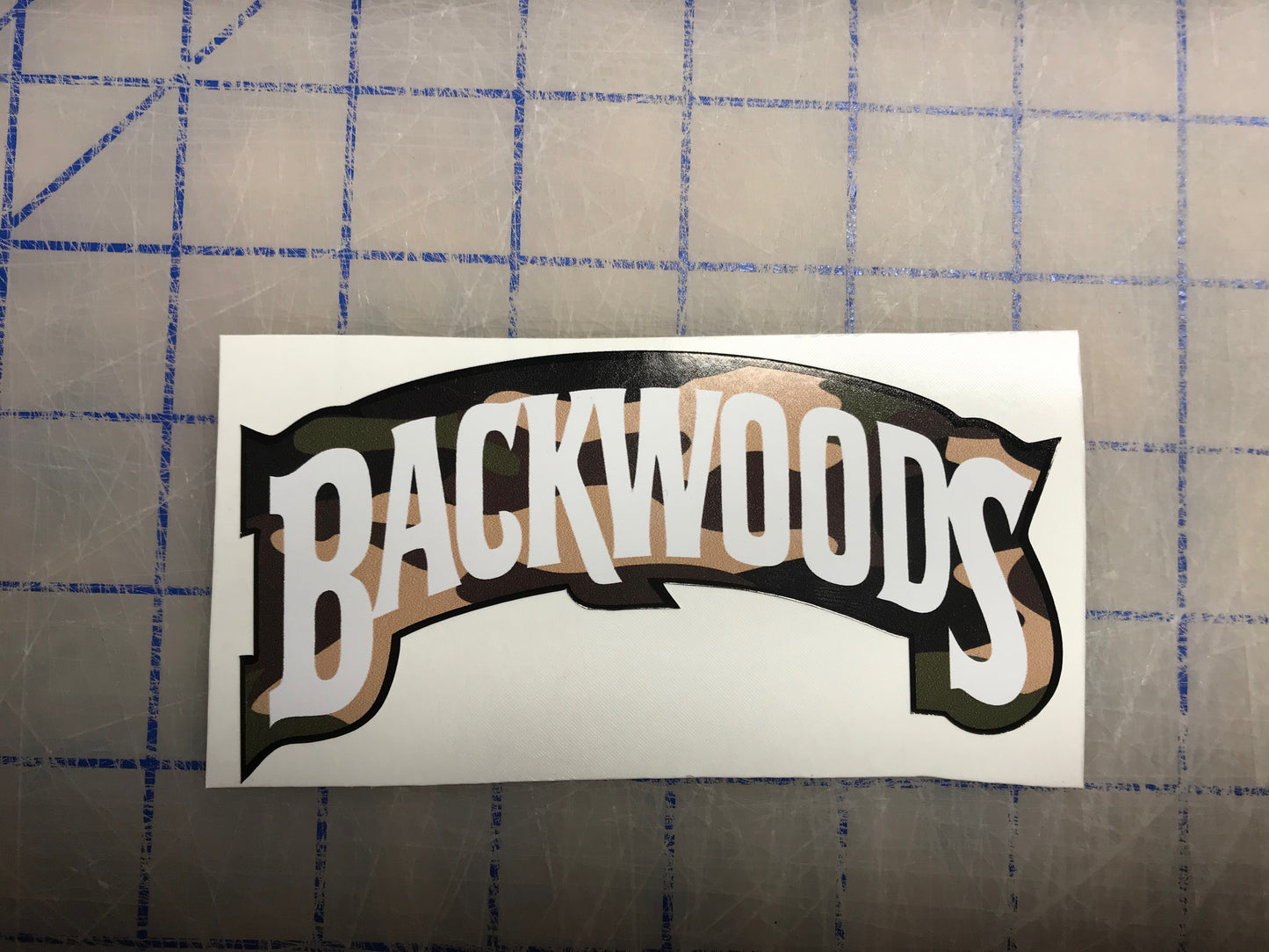 Backwoods camo stickers