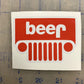 Jeep Beer Sticker