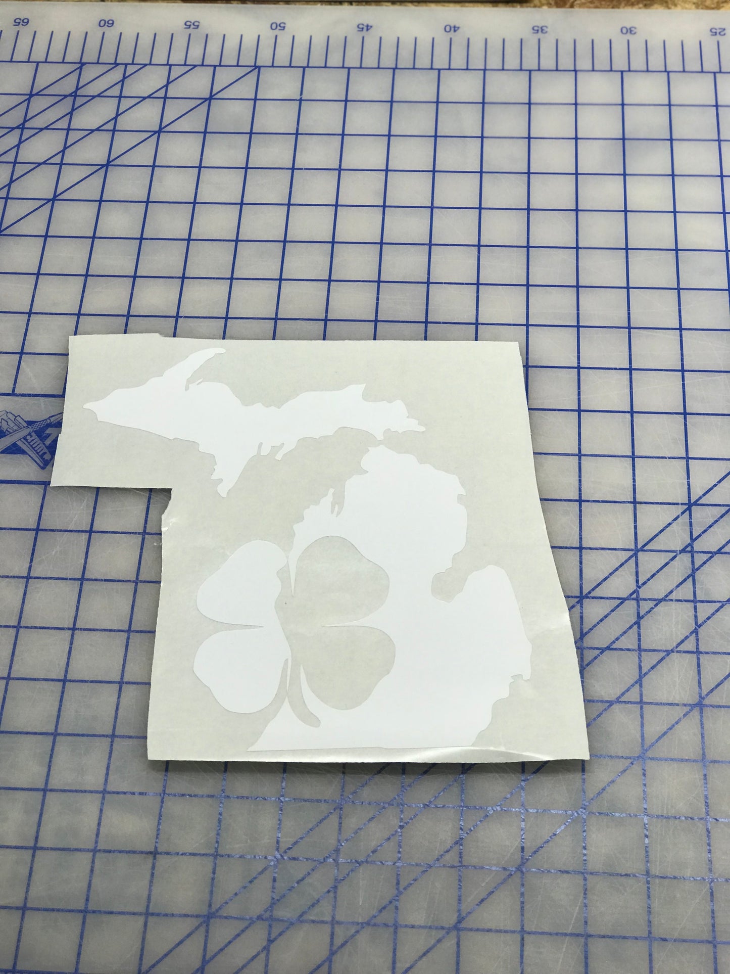 Four leaf clover MI decal