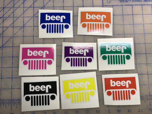 Jeep Beer Sticker