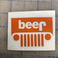 Jeep Beer Sticker